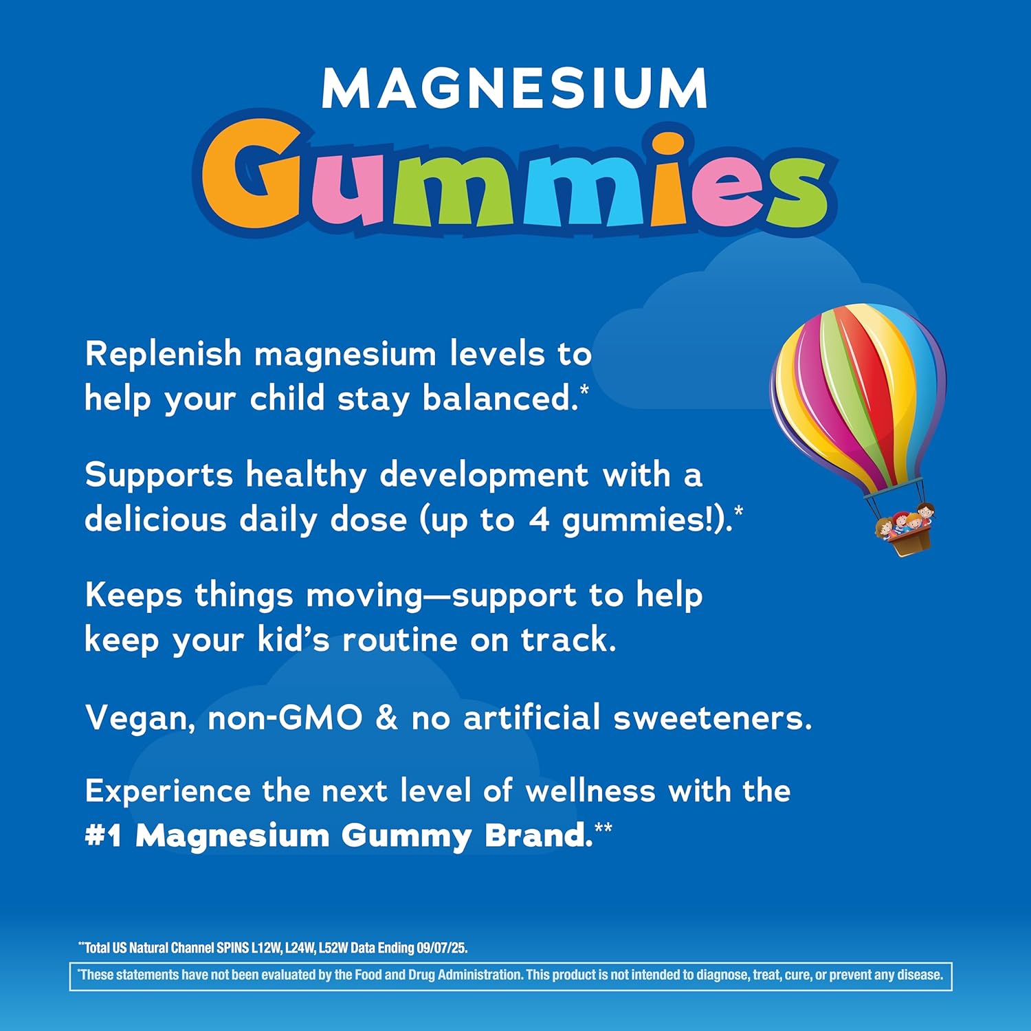 Natural Vitality Calm, Magnesium Citrate Kids Supplement, Stress Relief Gummies, Supports a Healthy Response to Stress, Gluten Free, Vegan, Sweet Citrus, 120 Gummies - Image 4