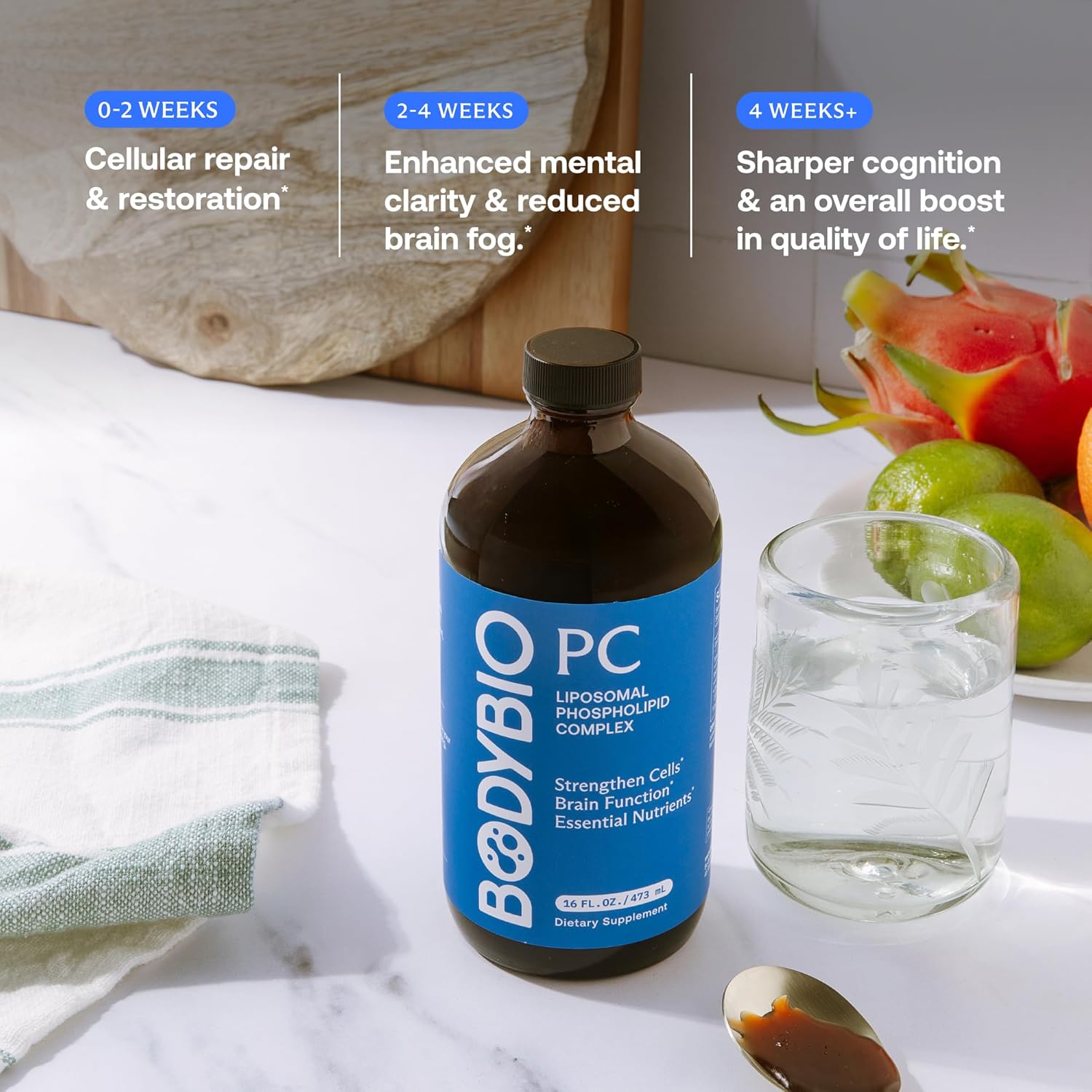 BodyBio PC - Phosphatidylcholine for Brain Health, Mental Clarity, Cognitive Function, Cellular Repair & Healthy Aging, Phospholipid Complex Supplement for Gentle Daily Detox - Image 5