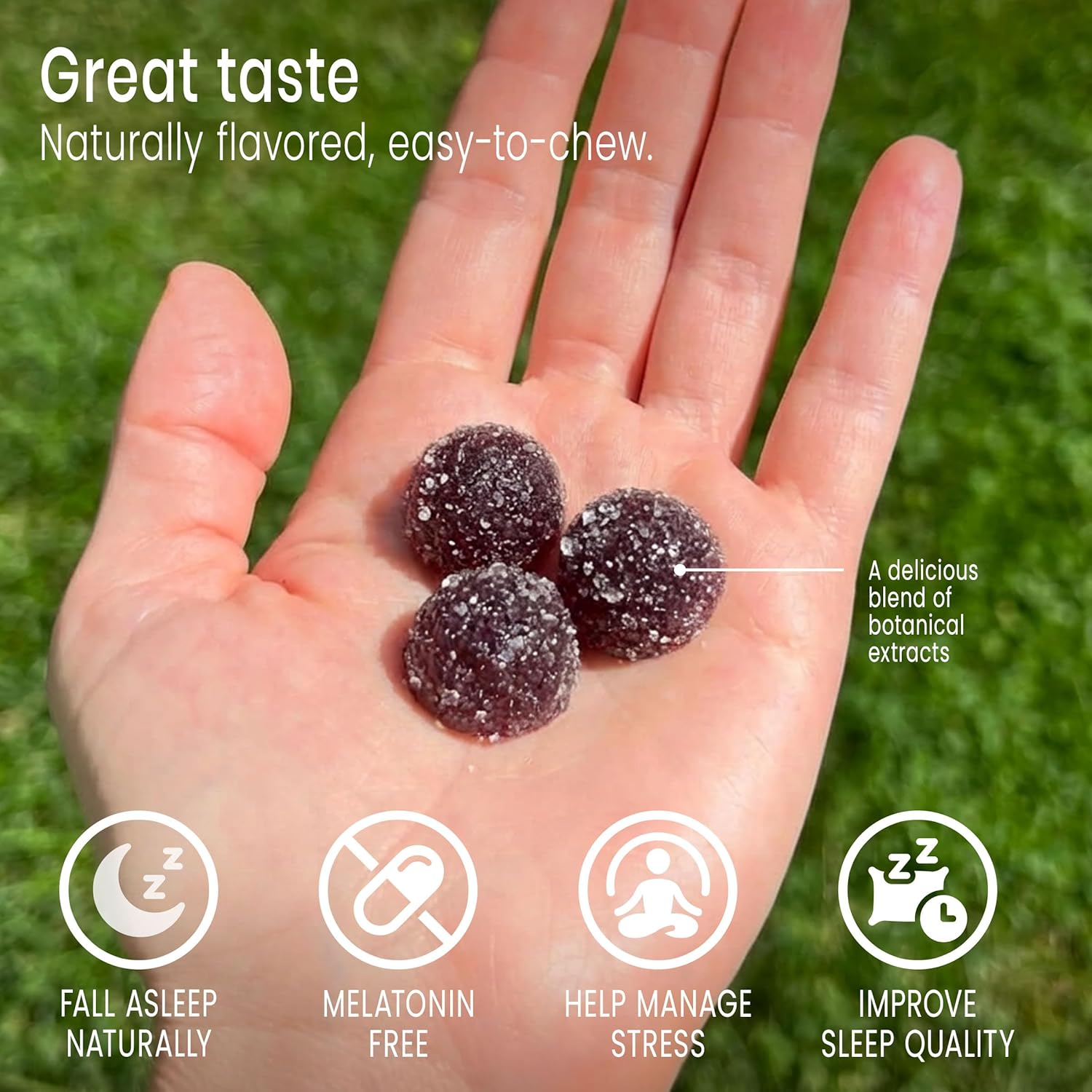 Sunsoil Better Sleep Organic Gummies, No Melatonin, Ashwagandha, USDA Certified Organic, Vegan, Gluten-Free, Sleep Support - Image 4