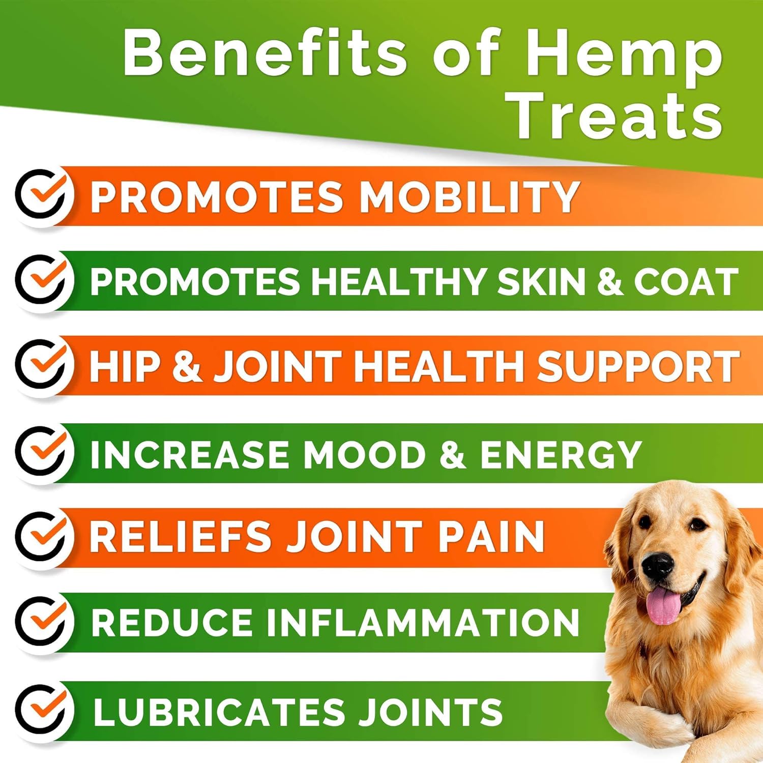 Glucosamine for Dogs Hip & Joint Supplement - Chondroitin, Omega-3, MSM - Joint Health & Pain Relief - Senior & Large Dogs - Made in USA - 120Count Mobility Chews - Image 3