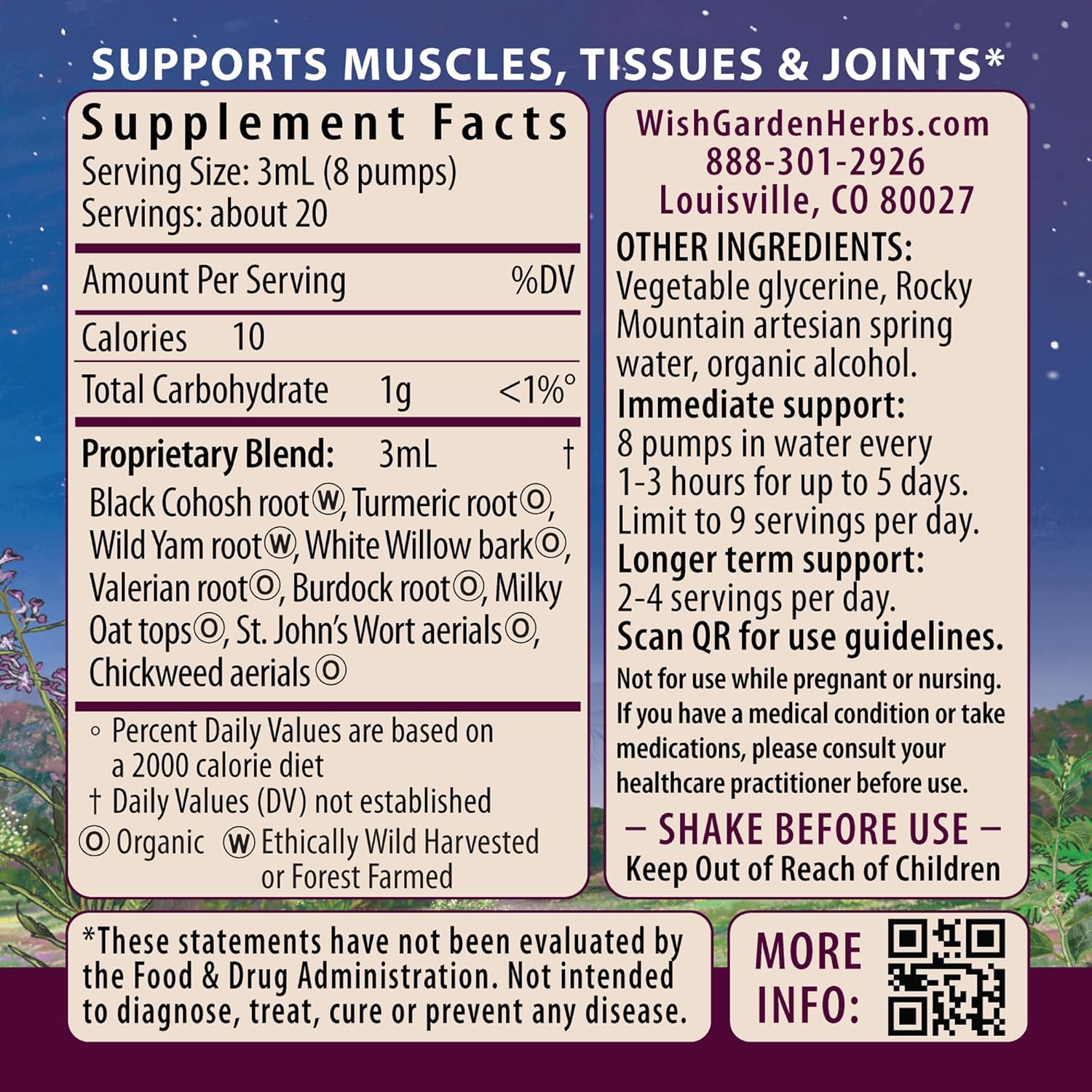 WishGarden Herbs Deep Recovery - Natural Herbal Muscle, Tissue & Joint Support Supplement with Turmeric Curcumin, Addresses Root Cause of Lingering Issues & Promotes Healthy Inflammatory Response, 4oz - Image 2