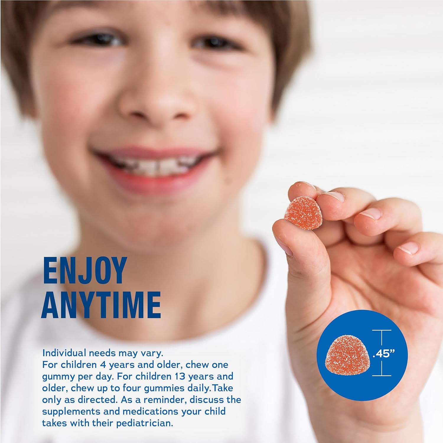 Natural Vitality Calm, Magnesium Citrate Kids Supplement, Stress Relief Gummies, Supports a Healthy Response to Stress, Gluten Free, Vegan, Sweet Citrus, 120 Gummies - Image 5