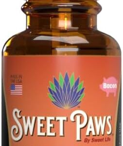 Sweet Paws Hemp Oil for Pets | Helps Dogs and Cats with Anxiety, Pain, Stress, Sleep, Arthritis & Seizures Relief | USA Small Business | Bacon Flavored | 660mg