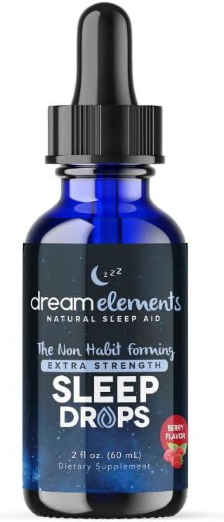 Liquid Sleep Drops – Extra Strength Natural Sleep Aid with Melatonin, L-Theanine, Valerian, and Magnesium – Fast-Acting, Non-Habit Forming, Berry Flavor, 2oz - Image 4