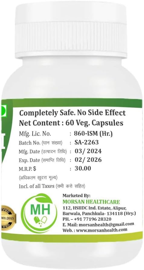 Jatamansi Capsules 500 mg | Pure Nardostachys Jatamansi Extract | Herbal Calming & Relaxation Support | Ayurvedic Wellness Supplement | 60 Vegetarian Capsules | Pack of 1 - Image 9