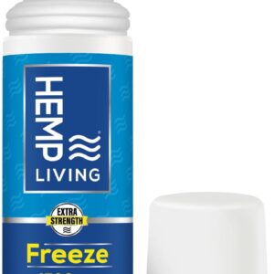 Freeze Nano Hemp Extract, Pain-Relieving Roll On, Cold Therapy, Roll On for Muscles and Joint Pain, 3 oz Roll on Bottle (4500 mg)