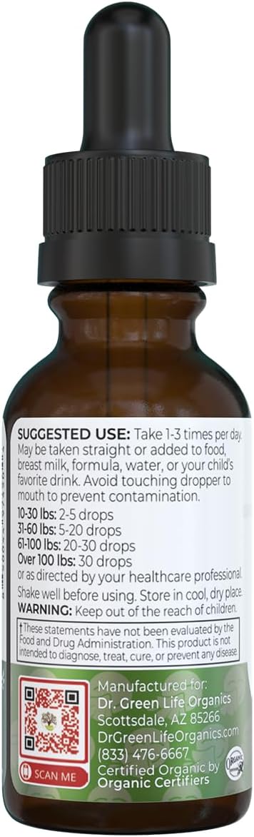 Dr. Green Mom D-Congest Kids - Organic Kids Sinus Support Drops | Drug-Free Herbal Supplement for Children's Stuffy Nose, Nasal & Respiratory Health | USDA Organic, Non-GMO - Image 9
