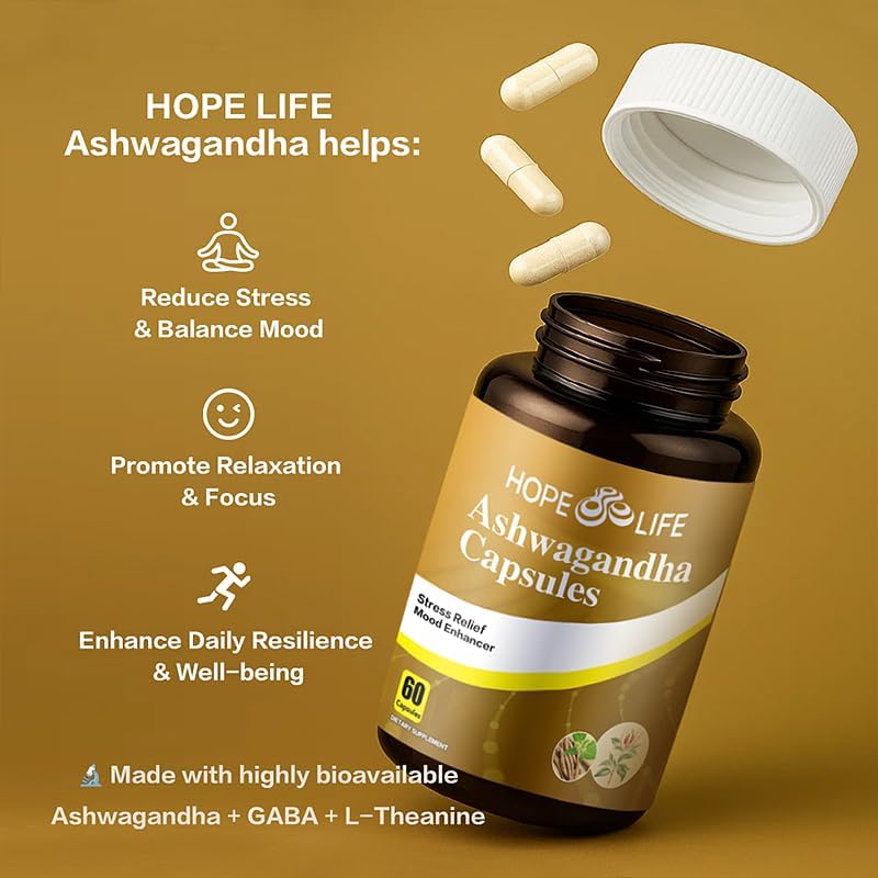 Herbal Mood & Sleep Support - Contains Ashwagandha, Spearmint Ext, GABA, Casein Protein Peptide, L-Theanine, Ginger Oil, Black Pepper Extract - Non-GMO, Soy-Free & Gluten-Free (180) - Image 4