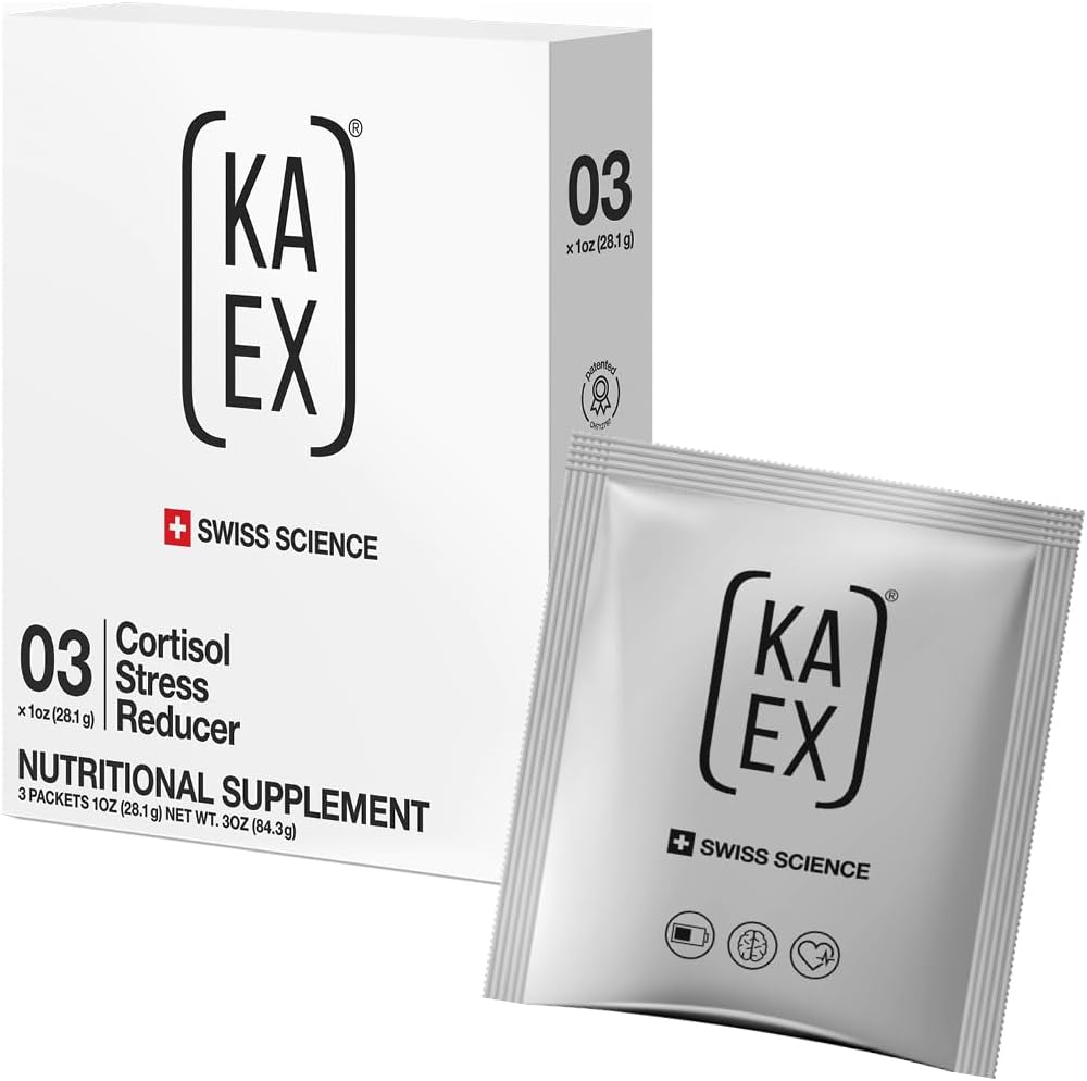 KA EX - Cortisol Stress Reducer for Athletes | Post-Workout Recovery Gamechanger | Clinically Tested and Trusted by Thousands of Pro Athletes | Swiss Science I Vegan (3 Pack)