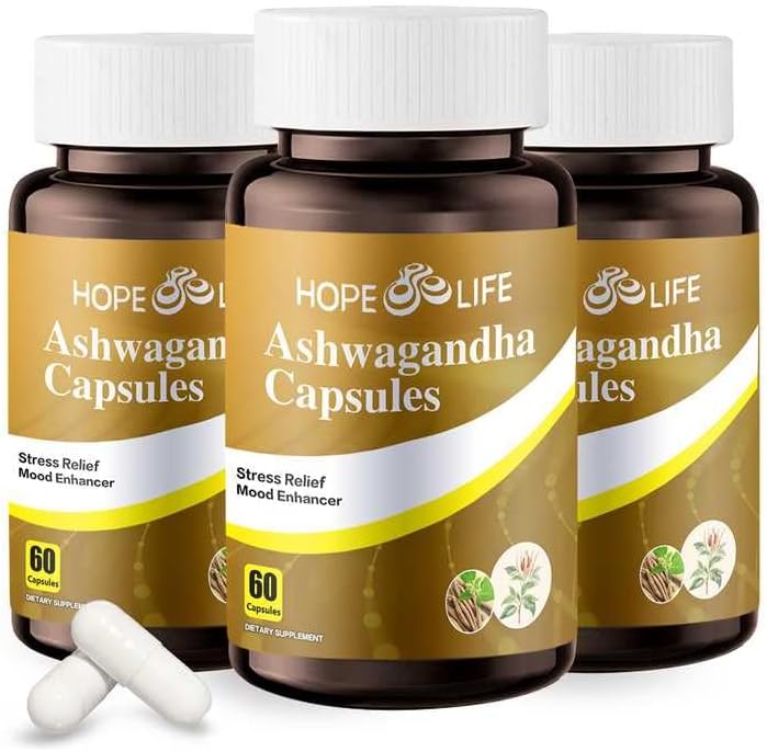 Herbal Mood & Sleep Support - Contains Ashwagandha, Spearmint Ext, GABA, Casein Protein Peptide, L-Theanine, Ginger Oil, Black Pepper Extract - Non-GMO, Soy-Free & Gluten-Free (180)