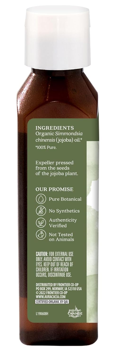 Aura Cacia Organic Skin Care Oil, Balancing Jojoba, 4 Fluid Ounce (Pack of 2) - Image 2