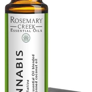 10 ml Cannabis Sativa Essential Oil Roll-On - Aromatherapy and Massage Therapy - Prediluted Oil - 100% Pure and Natural Oil - by Rosemary Creek Essential Oils