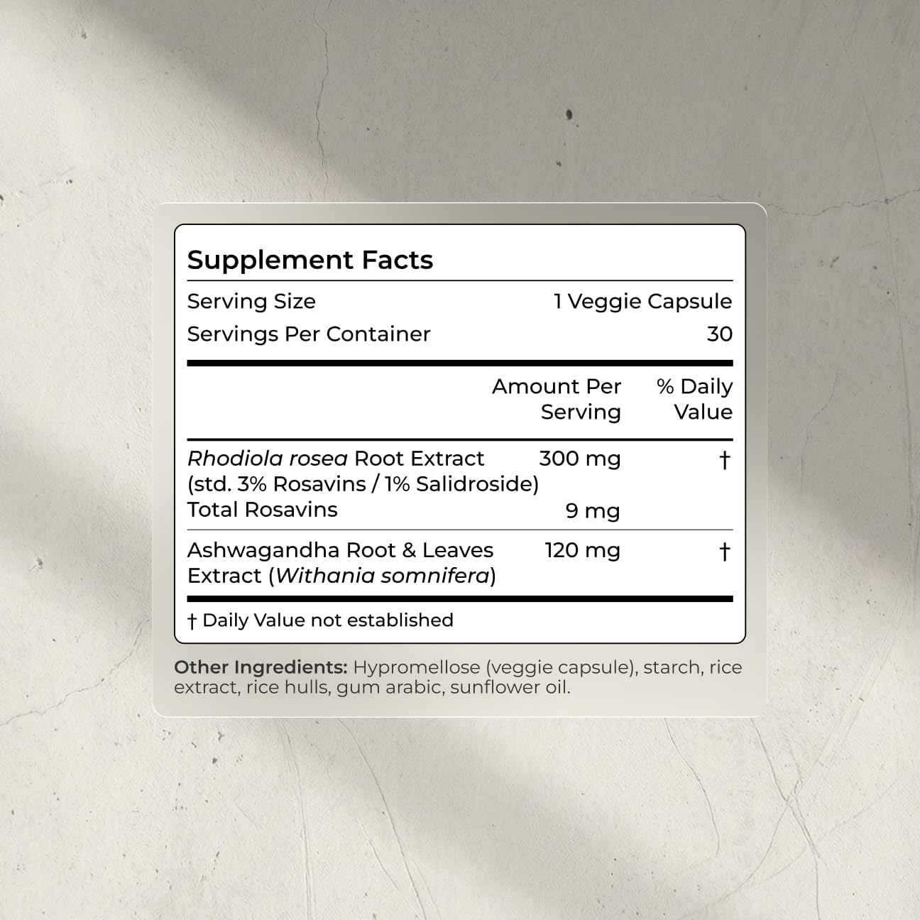 Blueprint Bryan Johnson Ashwagandha & Rhodiola Supplement – 120mg Ashwagandha + Rhodiola Root – Daily Adaptogen Capsules for Stress Support, Mood Balance, Energy & Focus – 30 Vegan Capsules - Image 2