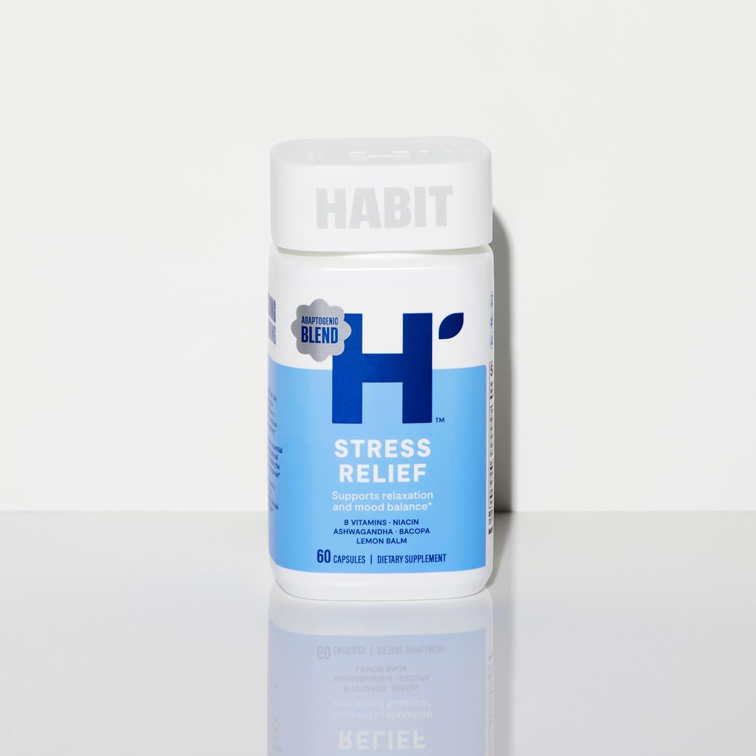 Habit Stress Relief Supplement (60 Capsules) - New Look, Supports Relaxation & Mood Balance, Vitamin B, Adaptogens, Lemon Balm, Calming, Vegan, Non-GMO (1 Pack) - Image 9