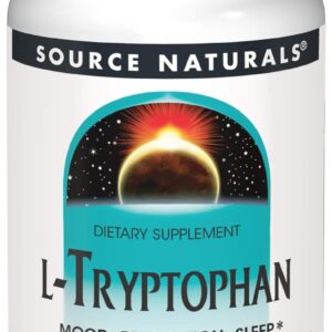Source Naturals L-Tryptophan, for Mood, Relaxation, and Sleep*, 500mg - 120 Tablets
