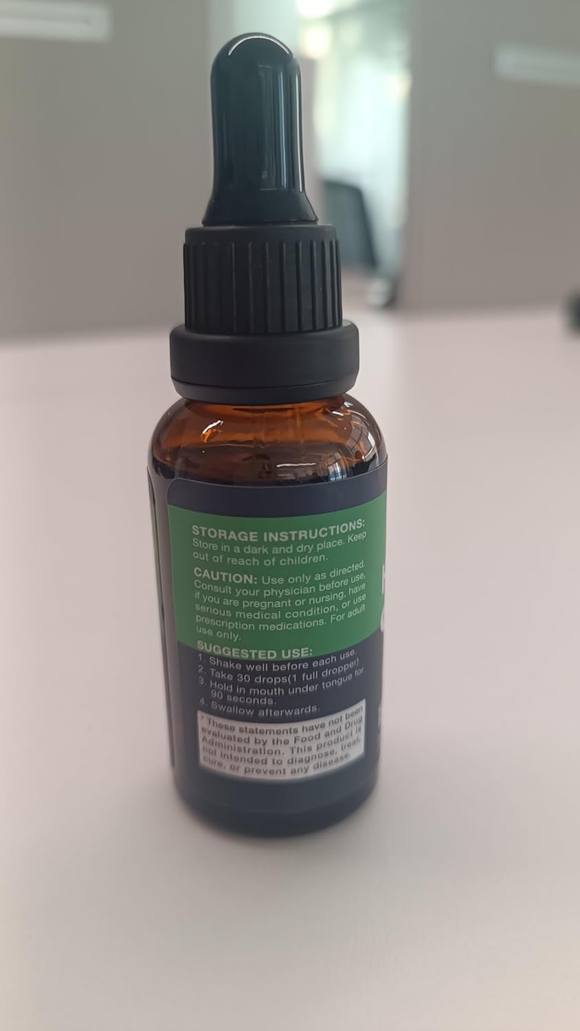 Hemp Oil Drops for Adults-Maximum Strength 100% Natural Organic(1-Pack) Cherry Flavor - Image 4