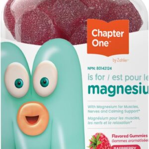 Zahler Chapter One Magnesium Gummies - Supports Calm for Kids - Chewable Magnesium Supplement Gummies to Support Muscle Function - Kosher, Dairy-Free & Gluten-Free - Raspberry, 60 Count