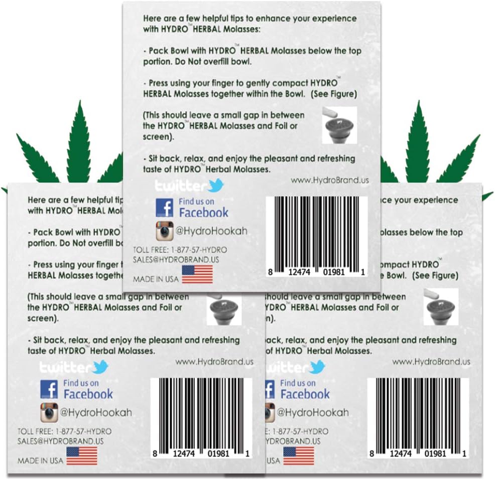 Hydro Hookah Flavor With Hemp Oil Extract, Hookah Shisha Red Lightning Strawberry Flavor, Fruit Hydro Hookah Flavor Set, Nicotine Free Hookah Hemp Oil Flavors, 50-Gram Packs (Pack of 3,150g) - Image 2