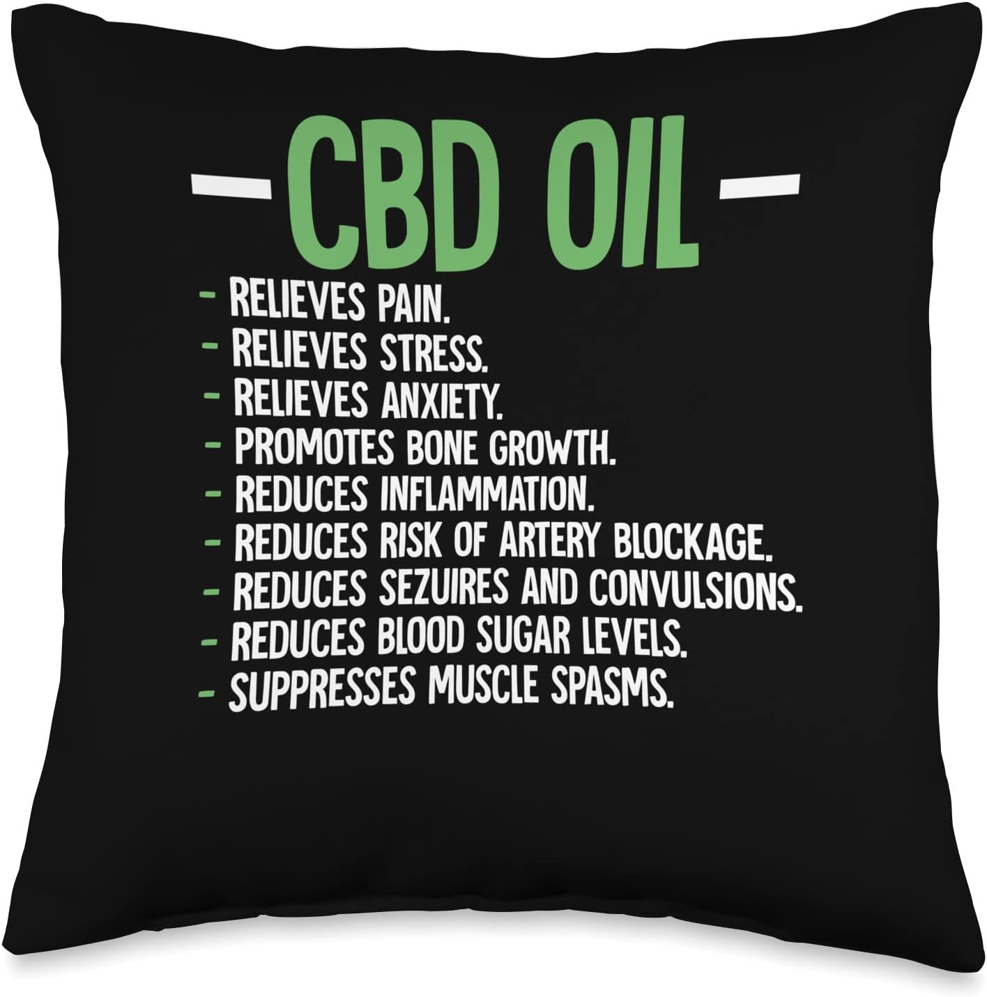 Cannabidiol CBD Oil Throw Pillow