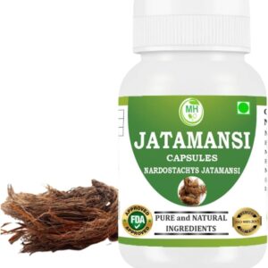 Jatamansi Capsules 500 mg | Pure Nardostachys Jatamansi Extract | Herbal Calming & Relaxation Support | Ayurvedic Wellness Supplement | 60 Vegetarian Capsules | Pack of 1