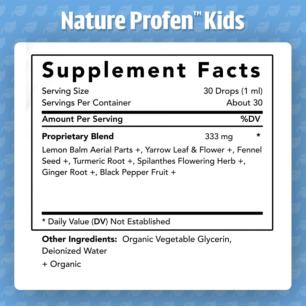 Dr. Green Mom Nature Profen Natural Relief for Infants & Kids | USDA Organic Herbal Drops for Teething, Growth Spurts, and Occasional Discomfort | Natural Child & Baby Comfort Aid - Image 6