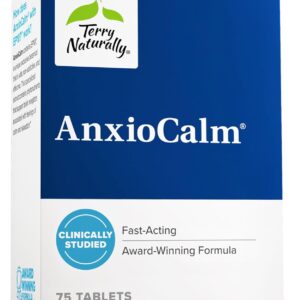 Terry Naturally AnxioCalm - 75 Tablets - Fast-Acting, Non-Drowsy, Non-Addictive Formula - Safe for Adults & Children 4+ Years - Non-GMO - 37 Servings
