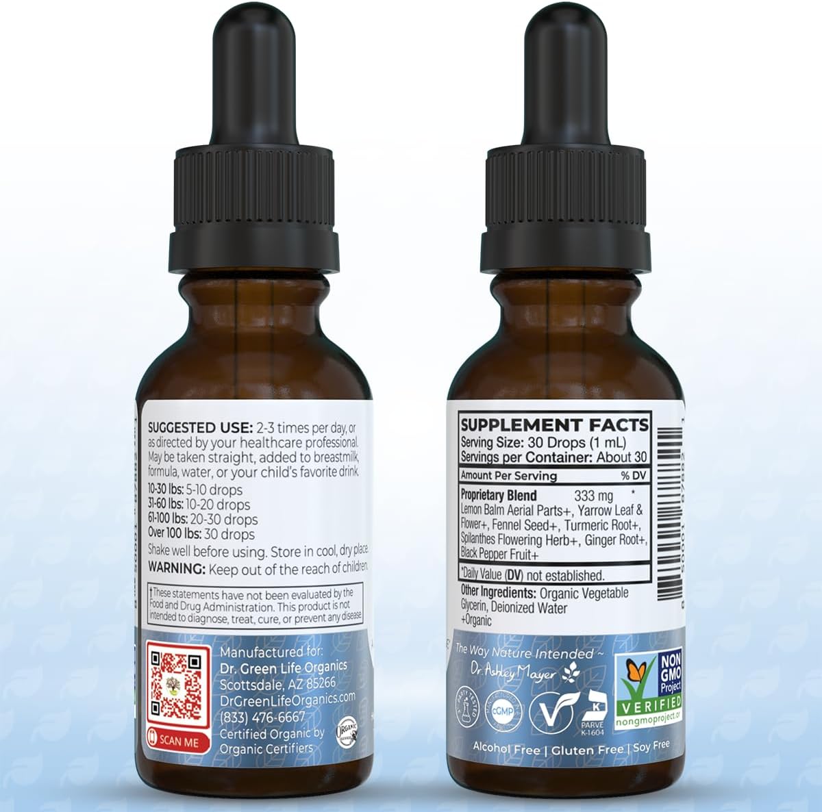 Dr. Green Mom Nature Profen Natural Relief for Infants & Kids | USDA Organic Herbal Drops for Teething, Growth Spurts, and Occasional Discomfort | Natural Child & Baby Comfort Aid - Image 7