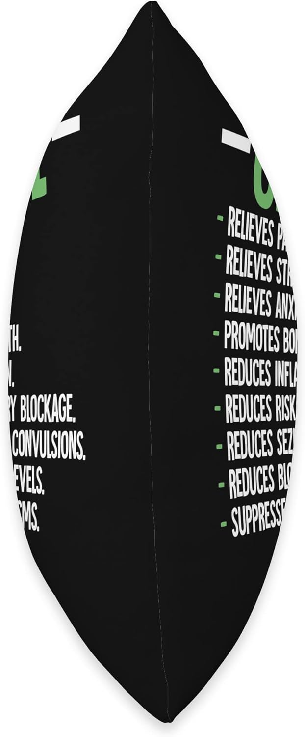 Cannabidiol CBD Oil Throw Pillow - Image 2