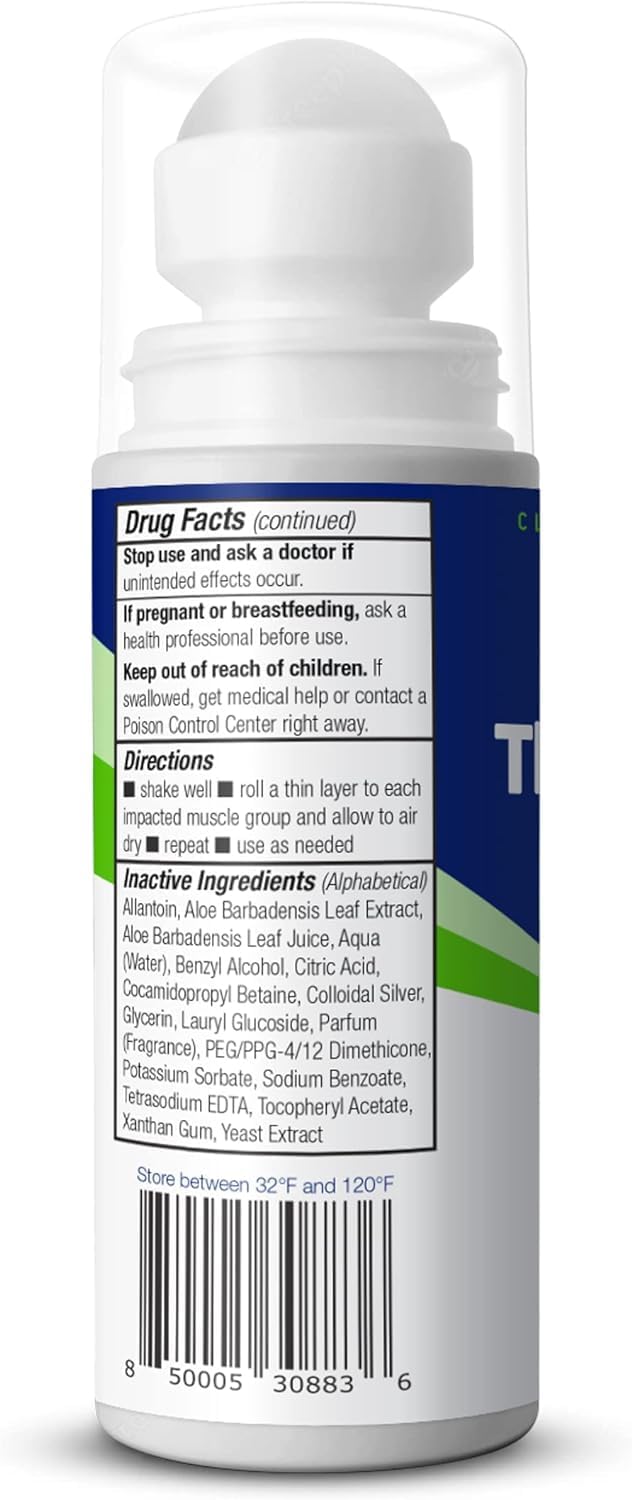 Theraworx Relief for Muscle Cramps Roll-On Fast-Acting Muscle Spasm, Leg Soreness with Magnesium Sulfate - 2.5 oz - 2 Count - Image 3