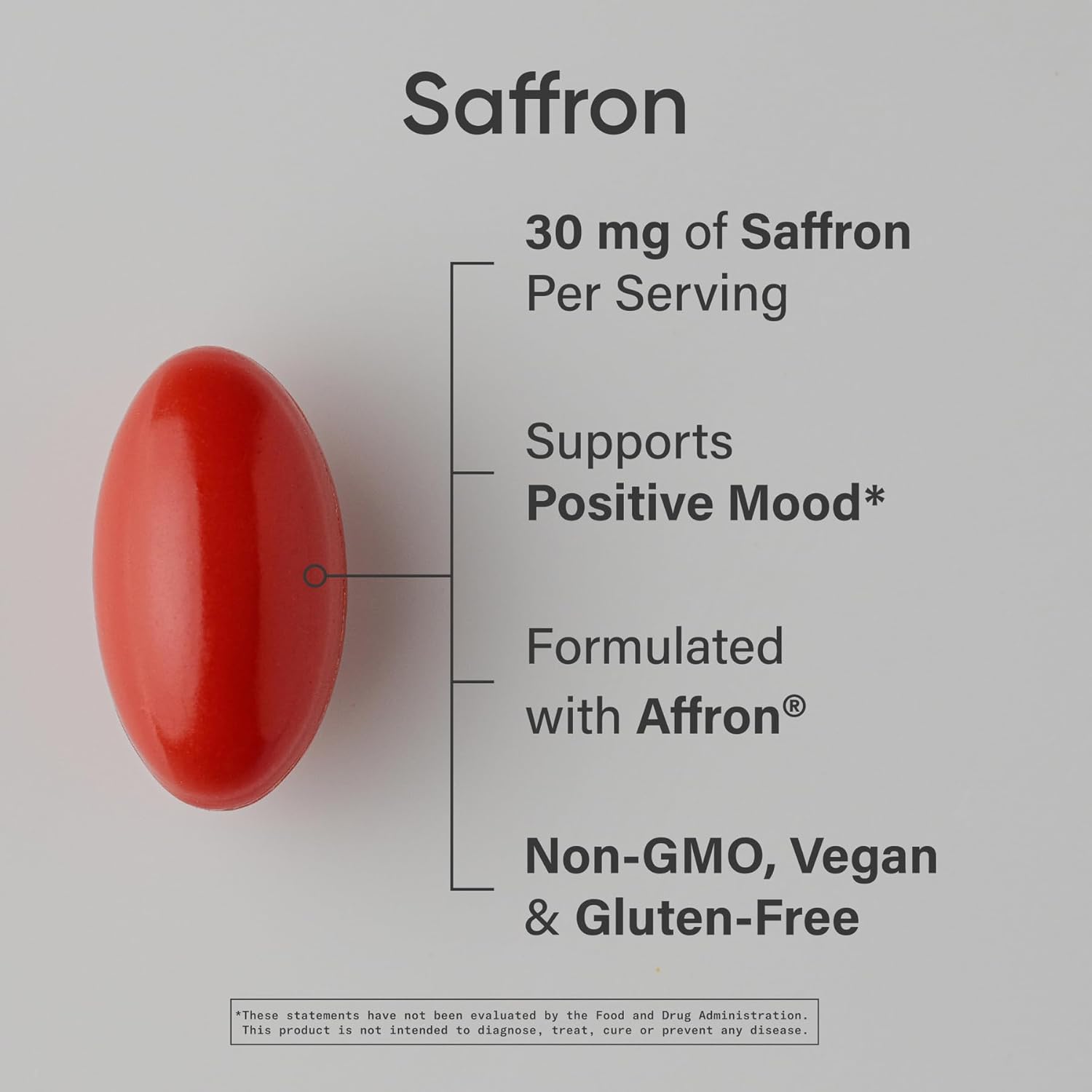 Sports Research® Pure Saffron Supplement, 30 mg - Mood & Stress Support - Made w/Affron® Saffron Extract - Vegan Certified · Non-GMO · Gluten Free – 60 Veggie Softgels - Image 2