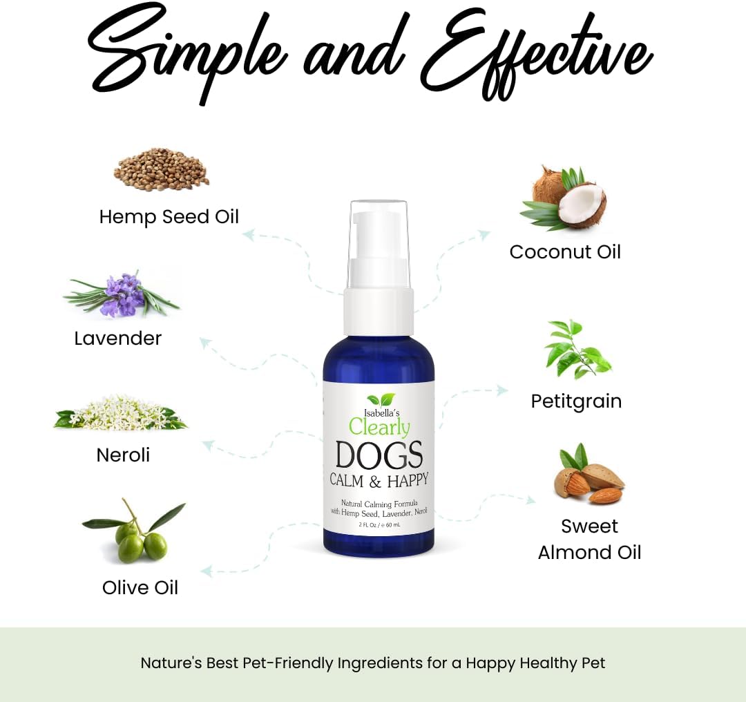 Natural CALM & HAPPY Oil for Dogs - Pet Safe Essential Oils with Lavender, Petitgrain and Neroli - Calming and Soothing for Stress, Anxiety, Hyperactivity | Natural Pet Product Made in USA - Image 3