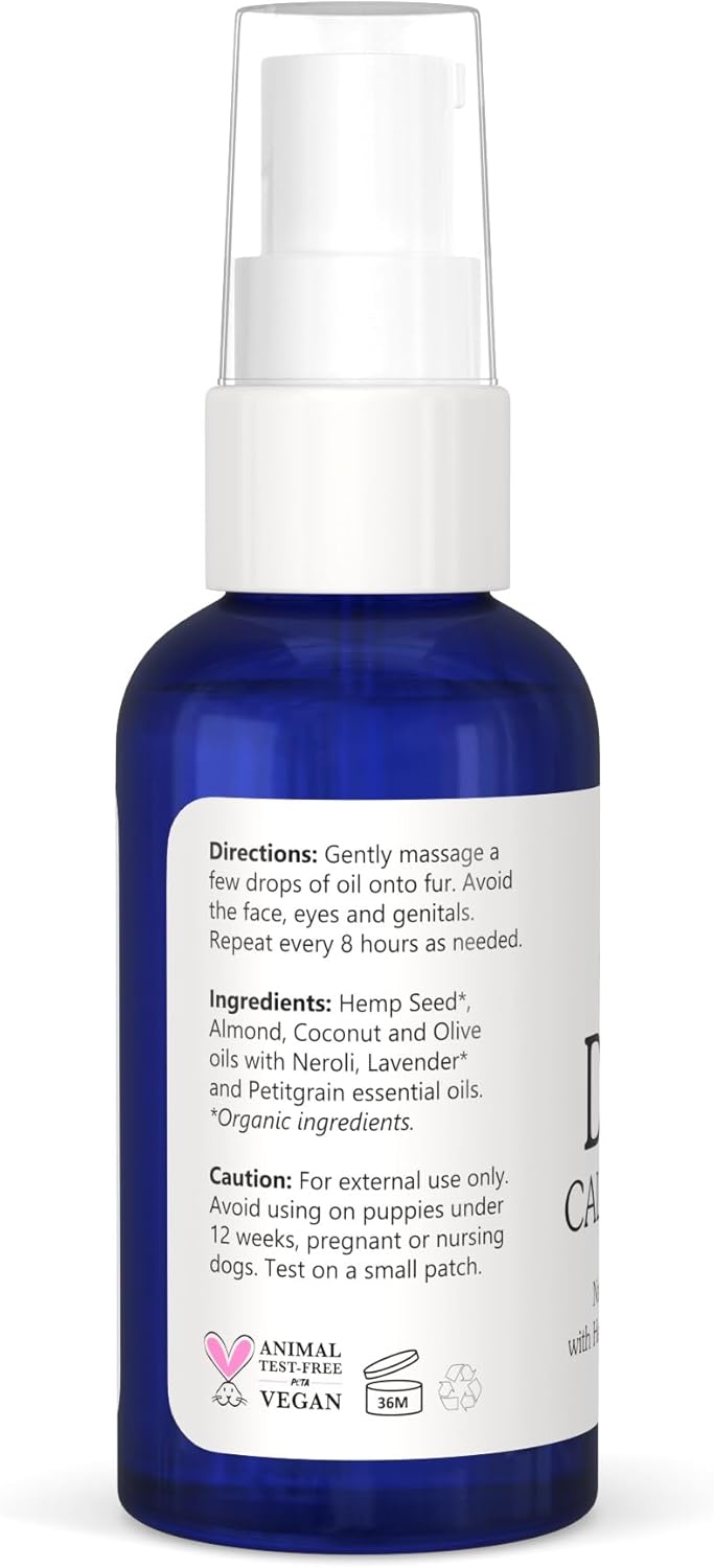 Natural CALM & HAPPY Oil for Dogs - Pet Safe Essential Oils with Lavender, Petitgrain and Neroli - Calming and Soothing for Stress, Anxiety, Hyperactivity | Natural Pet Product Made in USA - Image 8