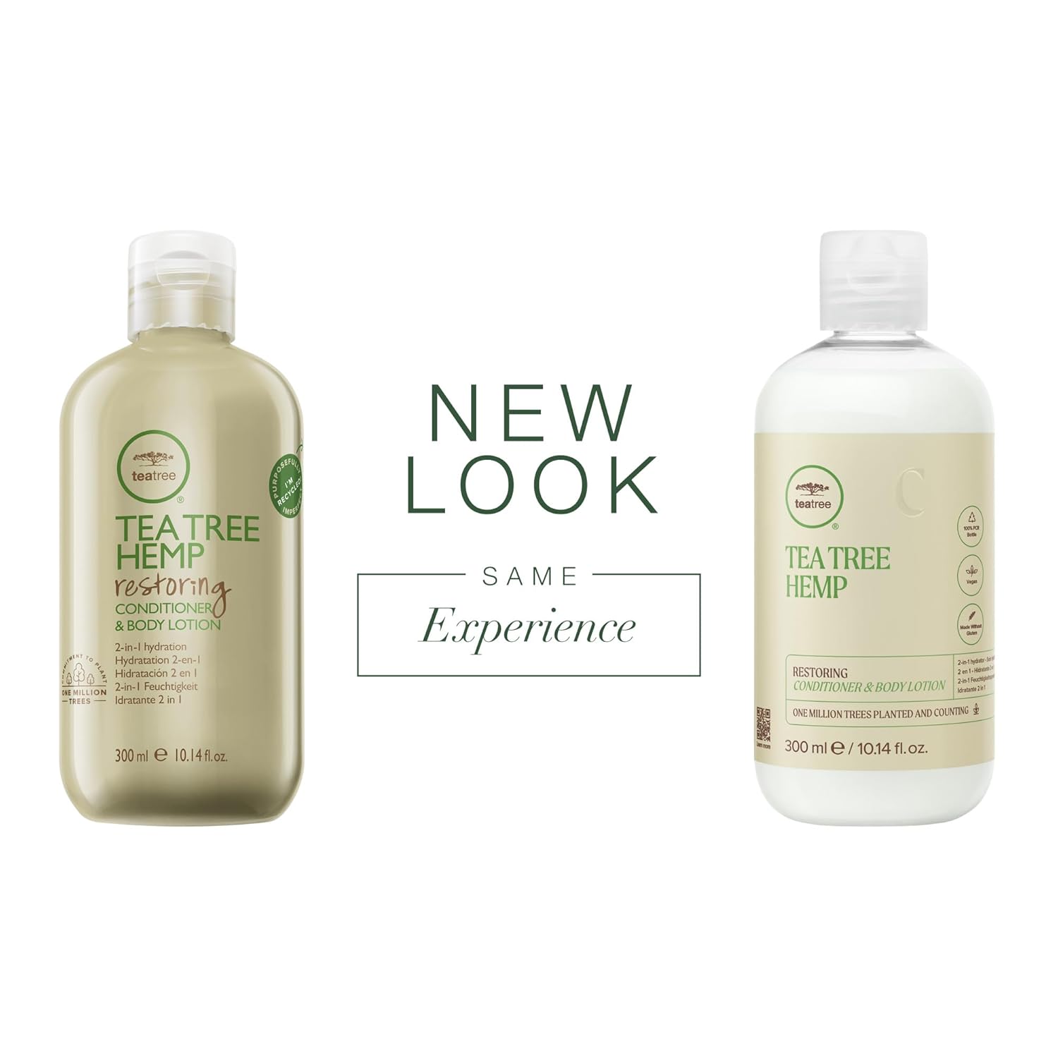 Tea Tree Hemp Restoring Conditioner & Body Lotion, 2-in-1 Hydration, For All Hair Types - Image 2