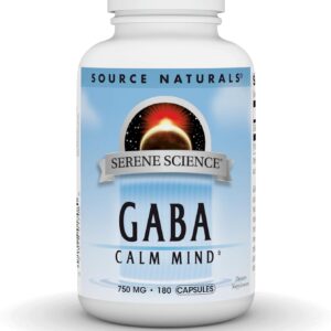 Source Naturals Serene Science GABA, for a Calm Mind, 750mg - 180 Capsules