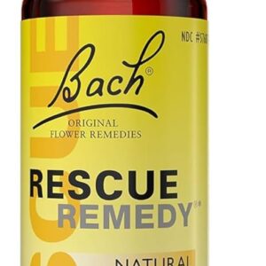 Bach RESCUE REMEDY Dropper 20mL, Natural Stress Relief, Homeopathic Flower Essence, Vegan, Gluten & Sugar-Free, Non-Habit Forming