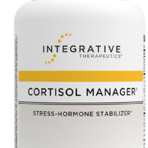 Integrative Therapeutics Cortisol Manager - Balance Cortisol & Support Relaxation for Restful Sleep* - Includes Ashwagandha & L-Theanine for Confidence with Less Stress* - 30 Tablets (15 Servings)