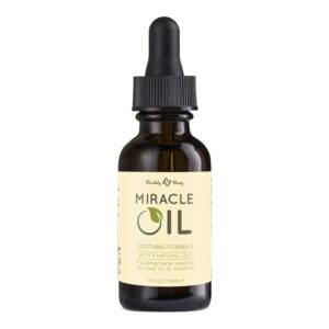 Earthly Body Miracle Oil, 1 fl. oz. - 100% Natural Tea Tree Oil, Hemp Seed Oil & Vitamin E - Moisturizer, Calms Skin Irritations, Helps Smooth Wrinkles - Gluten Free, 100% Vegan