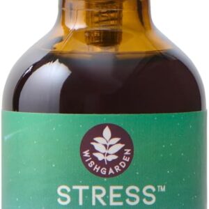 WishGarden Herbs Stress Release for Pregnancy, Liquid Herbal Tincture, Lemon Balm & Chamomile, Calms Tension & Stress, Nervous System Support, Postpartum Safe, 2oz