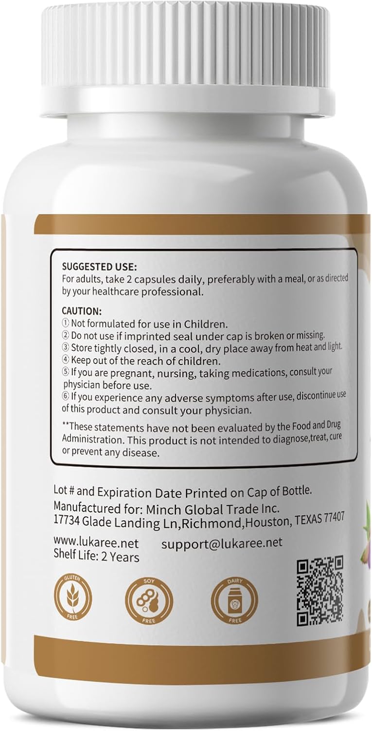 10-IN-1 Cortisol Supplements w/ KSM-66® Ashwagandha 300mg + L-Theanine 250mg, Magnesium Glycinate, Saffron, Phosphatidylserine, Turmeric & Vitamin C D3 B6 B5, For Women Men, 120 Capsules 60-Day Supply - Image 9