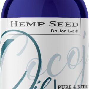 Hemp Seed Oil 8 oz Pure Natural Cold Pressed Unrefined Extra Virgin - for Hair Skin Body Nail and Beard