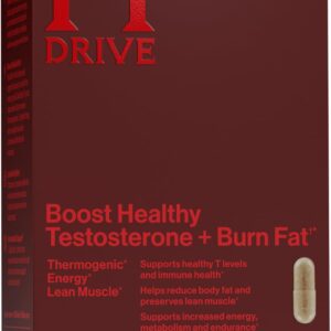 Mdrive Boost and Burn Testosterone Booster and Fat Burner for Men, Energy, Strength, Stress Relief, KSM-66 Ashwagandha, Chromax, 60 Capsules