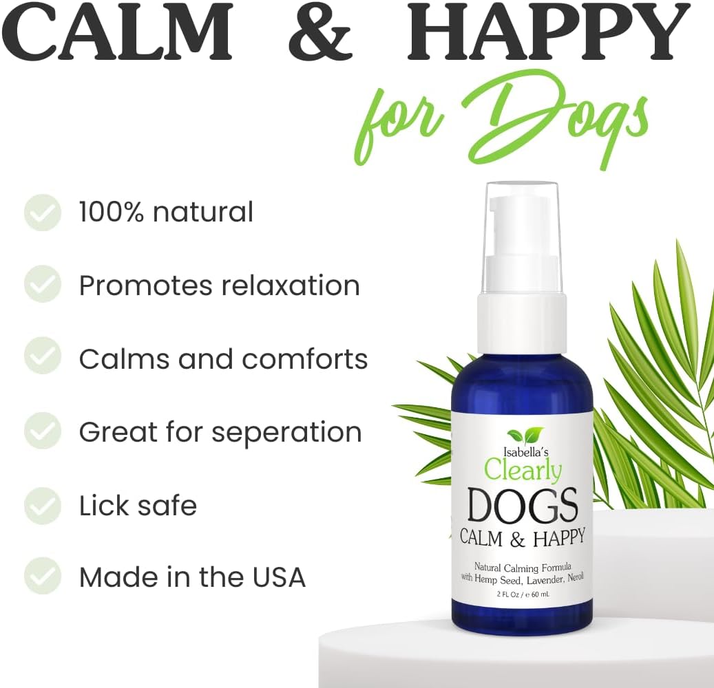 Natural CALM & HAPPY Oil for Dogs - Pet Safe Essential Oils with Lavender, Petitgrain and Neroli - Calming and Soothing for Stress, Anxiety, Hyperactivity | Natural Pet Product Made in USA - Image 2