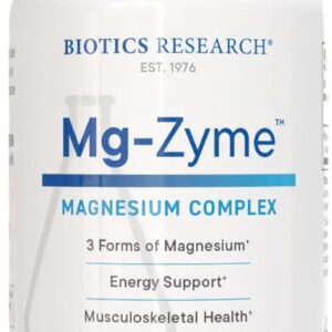 Biotics Research Mg-Zyme™ Triple Magnesium Complex 100 mg- Magnesium Glycinate, Gluconate, Aspartate Chelated Supplement, High Absorption, Support Sleep, Energy, Cardiovascular Health–100 Capsules