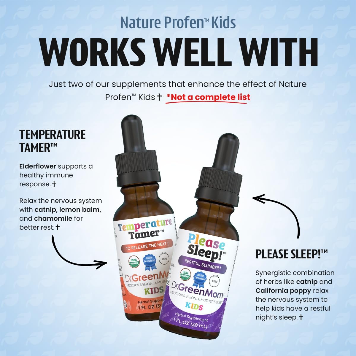 Dr. Green Mom Nature Profen Natural Relief for Infants & Kids | USDA Organic Herbal Drops for Teething, Growth Spurts, and Occasional Discomfort | Natural Child & Baby Comfort Aid - Image 8