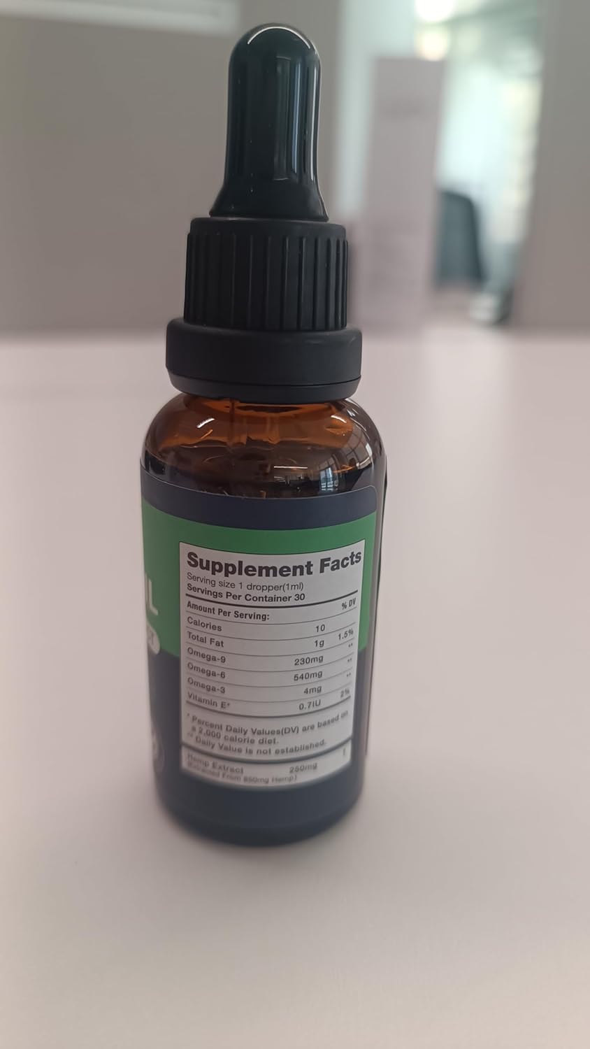 Hemp Oil Drops for Adults-Maximum Strength 100% Natural Organic(1-Pack) Cherry Flavor - Image 3
