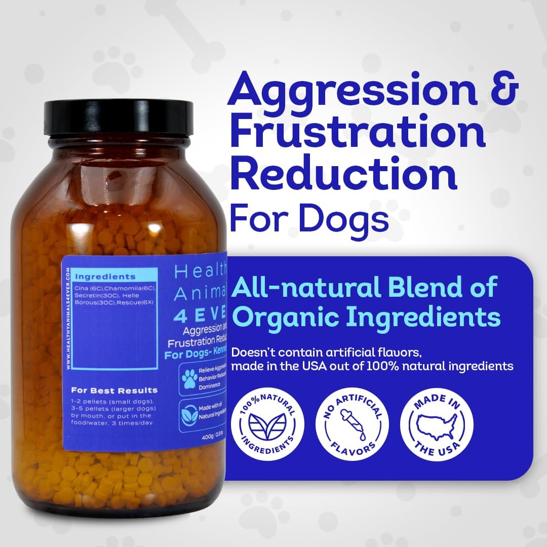 HA4E - Calming Tablets for Stressed and Aggressive Dogs - Reduce Dog Aggression & Promote Relaxation - All-Natural, Homeopathic Remedy - Tablets, Kennel Size (Extra Large) - Image 3