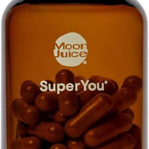 Moon Juice SuperYou Ashwagandha Supplements with Rhodiola, Shatavari & Amla - Cortisol Reducer for Energy, Mood, Focus and Stress Support, Vegan, Non-GMO & 100% Traceable, 60 Capsules, 30 Servings