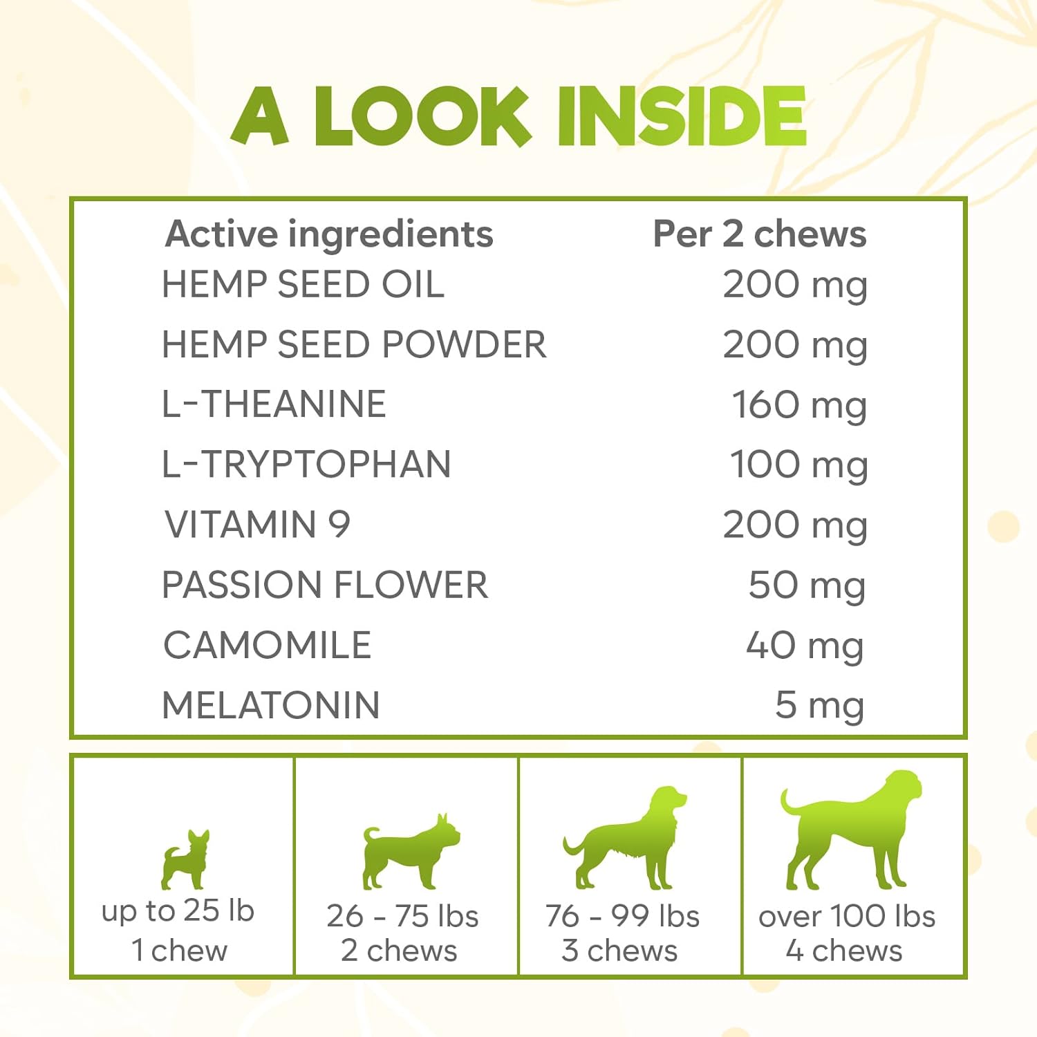 ZENO Hemp Calming Chews for Dogs Anxiety 200 pcs - Beef Flavored - Dog Anxiety Relief - Calming Chews - Melatonin for Dogs - for Stress, Travel, Check-up, Barking or Grooming - Dog Calming Treats - Image 6