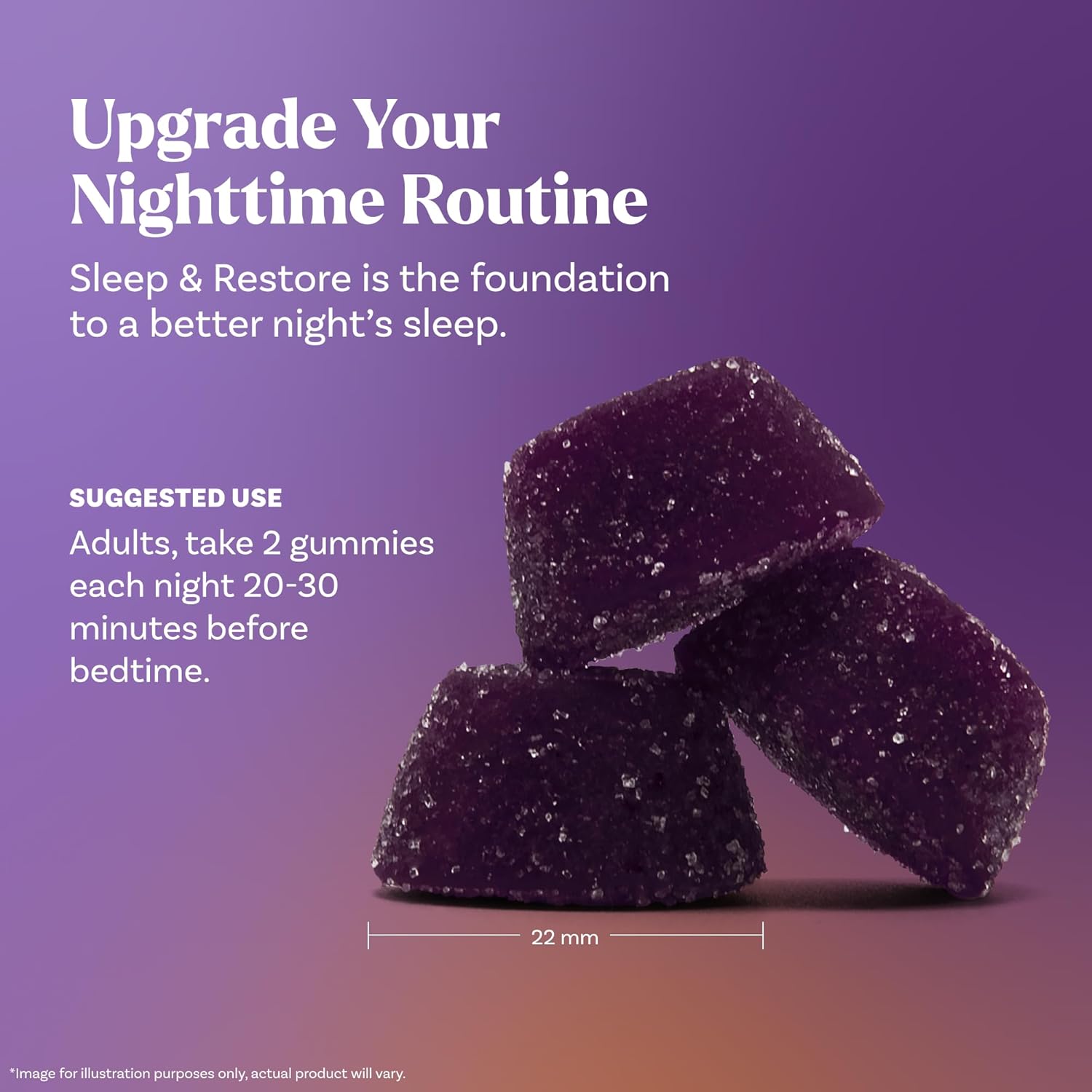 Natrol Sleep & Restore Magnesium Glycinate Blend Gummies, Magnesium for Sleep Aids for Adults, Melatonin-Free, Cherry Flavored, 30 Day Supply - Image 8
