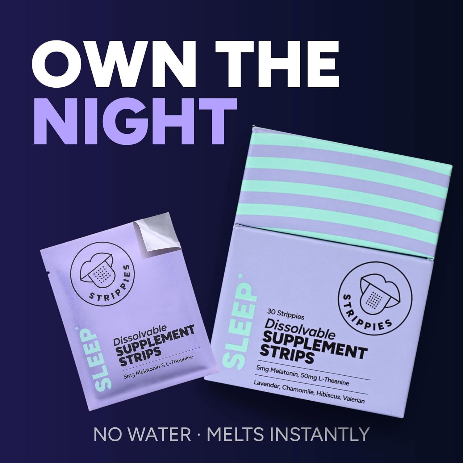 Dissolvable Strips - Energy & Sleep Multi-Pack - Wellness in A Strip - Easy & On-the-go Support - 60 Strips - Image 3